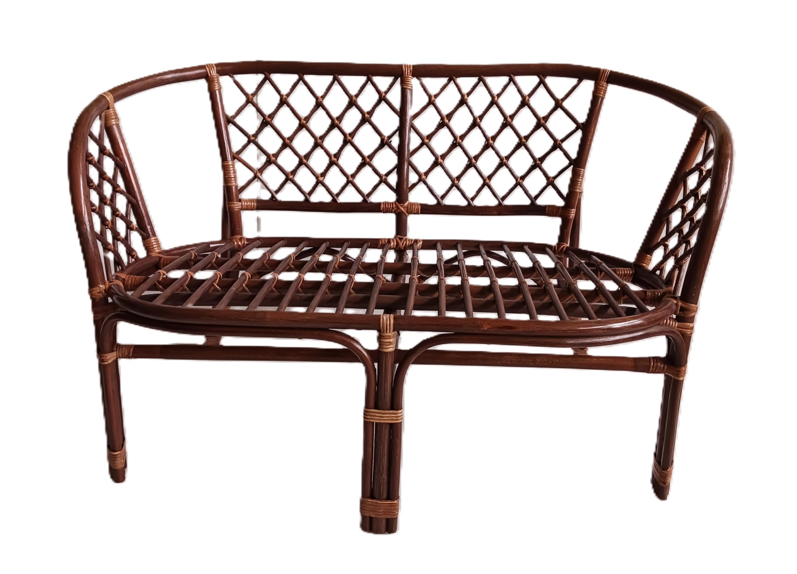 SALOTTO set VIMINI RATTAN naturale NOCE 2 POLTRONE 1 DIVANO 1 TAVOLO CASA E GIARDINO COMPLETO DI CUSCINI CON LACCETTI non in kit di montaggio spedito su bancale