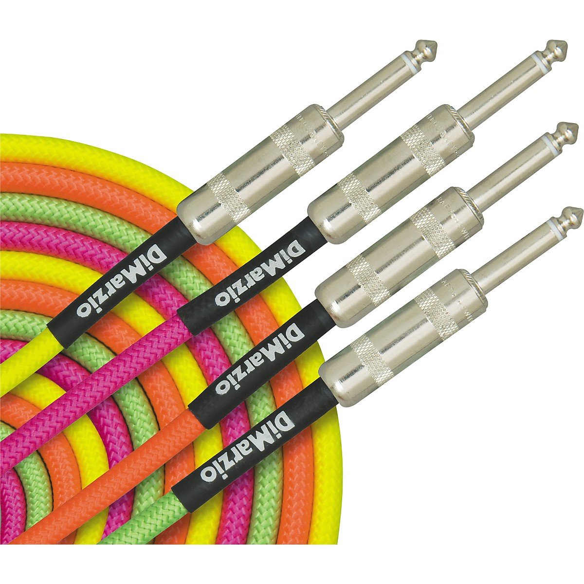 DiMarzio EP 1718SSY Gitarrenkabel, Instrumentenkabel, Länge 5,4m, Klinke/Klinke, Neon Gelb