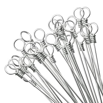 14 Foot Long Bale Wire, 14 Gauge Single Loop Bundle Baling Wires, 80 Pieces Galvanized Baler Wire for Horizontal and Vertical Closed Door Manual Tie Balers