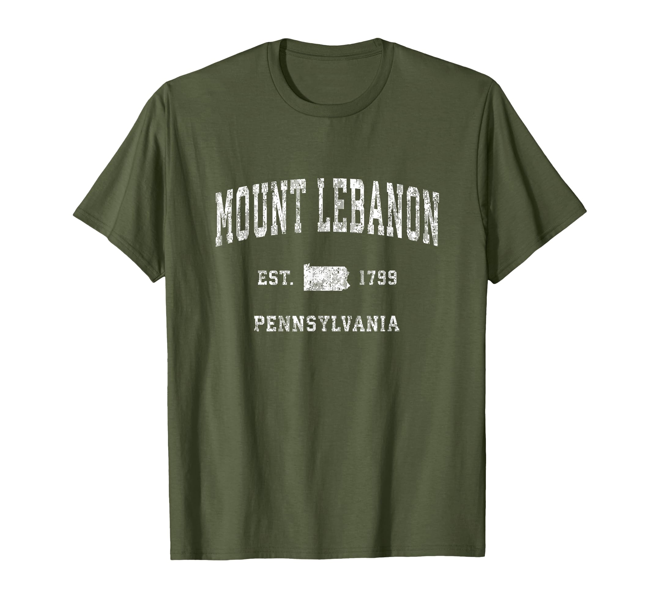Mount Lebanon Pennsylvania PA Vintage Athletic Sports Design T-Shirt