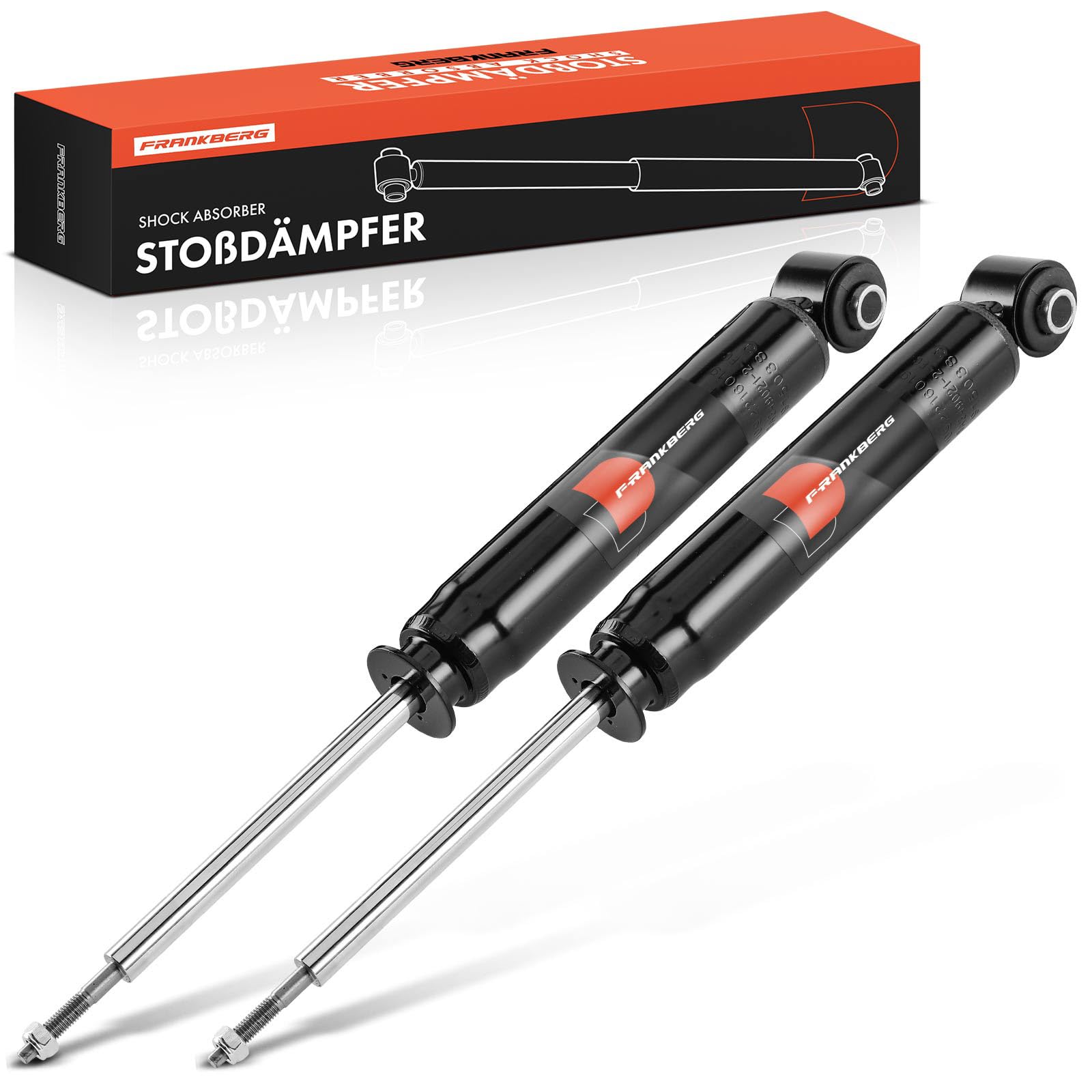 Frankberg 2x Stossdämpfer Stoßdämpfer Hinten 452mm Gasdruck 313754