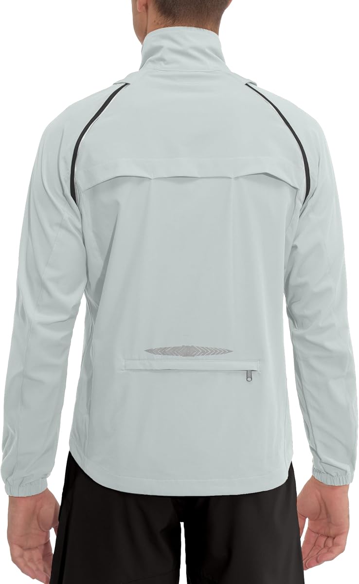 Little Donkey Andy Men's Quick-dry Running Jacket, Convertible UPF 50+ Cycling Jacket Windbreaker with Removable Sleeves