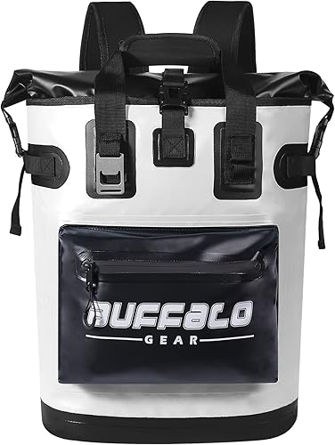 Buffalo Gear Mochila enfriadora de 18 L, 30 L, a prueba de fugas, para camping, enfriador, enfriador, para picnic, playa, senderismo, parque, pesca