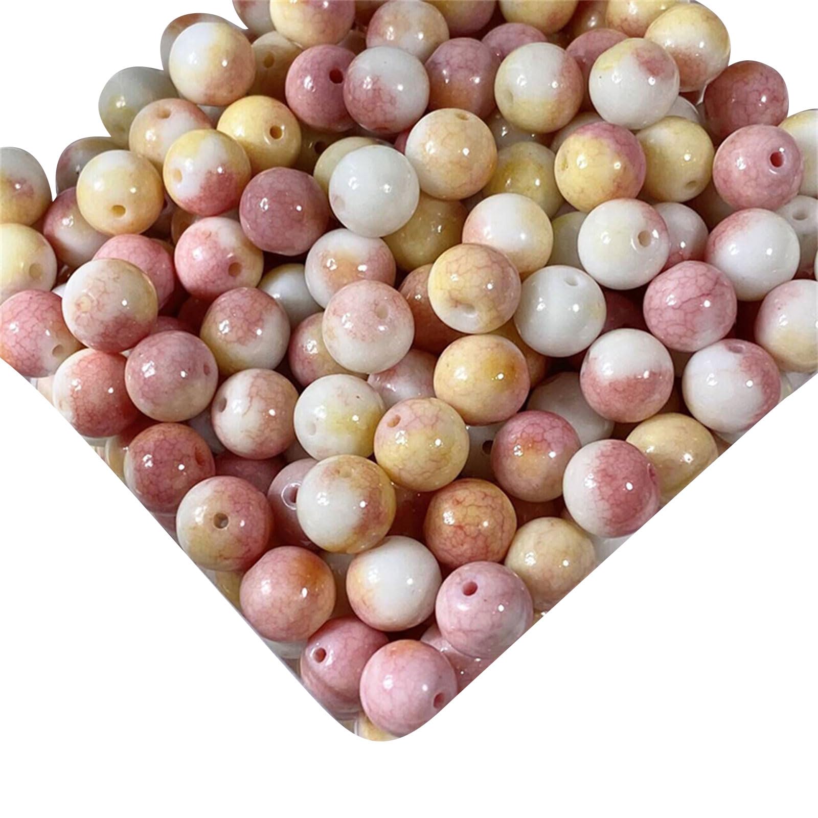 Tsophreniq Permanent Multiple Color Dragon Oriented Glass Beads for Chain Bangle Making Dragon Pattern