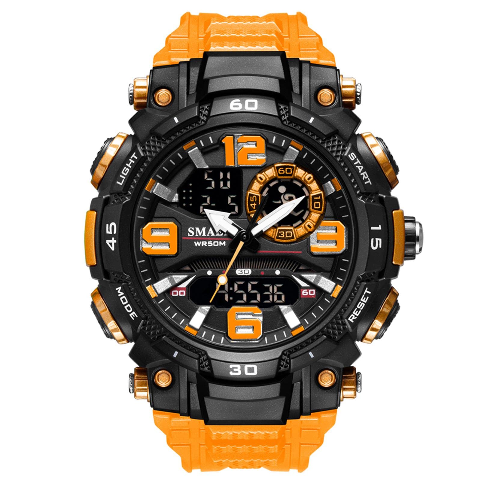 Montre Homme Digital Quartz Montre Imperméable Militaire Montre De Sports Multifonction Montres avec Alarme Chronographe Casual Montre pour Homme