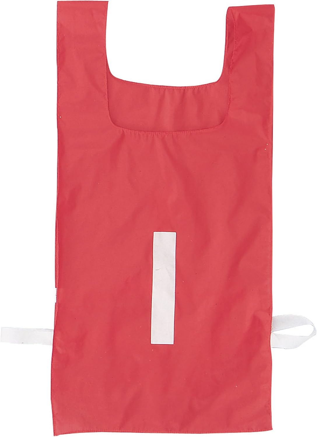Champion Sports Heavyweight Numbered Nylon Pinnie, Red (Pack of 12), Youth Size
