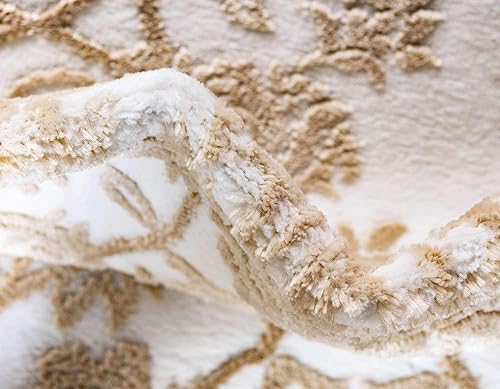 Miniatura 7 de Unique Loom Rushmore Collection - Alfombra de área (3 pies x 9 pies 10 pulgadas, blanco nievebeige)