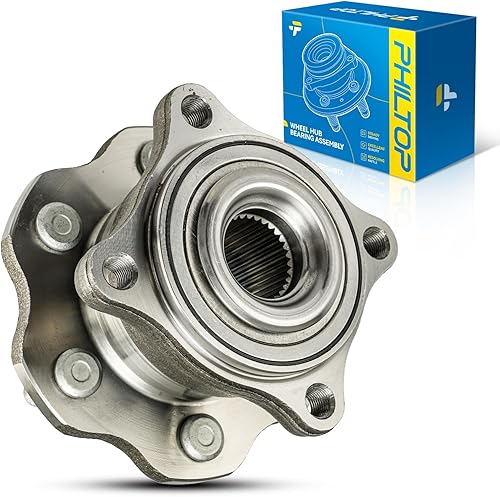Miniatura 53 de PHILTOP 513294 Conjunto de cubo de rodamiento de rueda delantera 5 lengüetas para Nissan Altima 2007 2008 2009 2010 2011 2012 Conjunto de cojinete