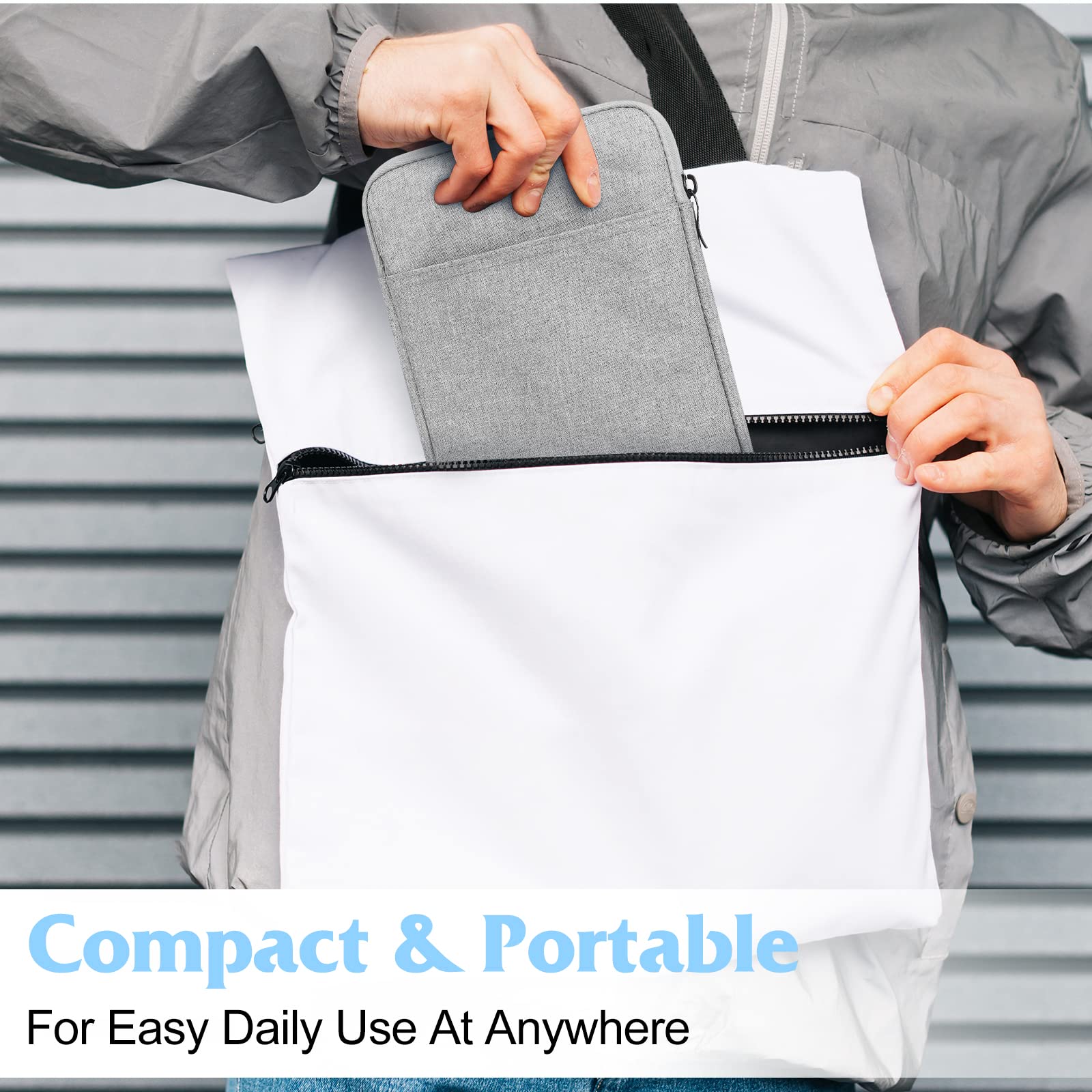 UrbanX 8 Inch Tablet Case for Amazon Kindle Fire/HD/HDX/Lightweight Portable Protective Bag Laptop with Dual Pockets