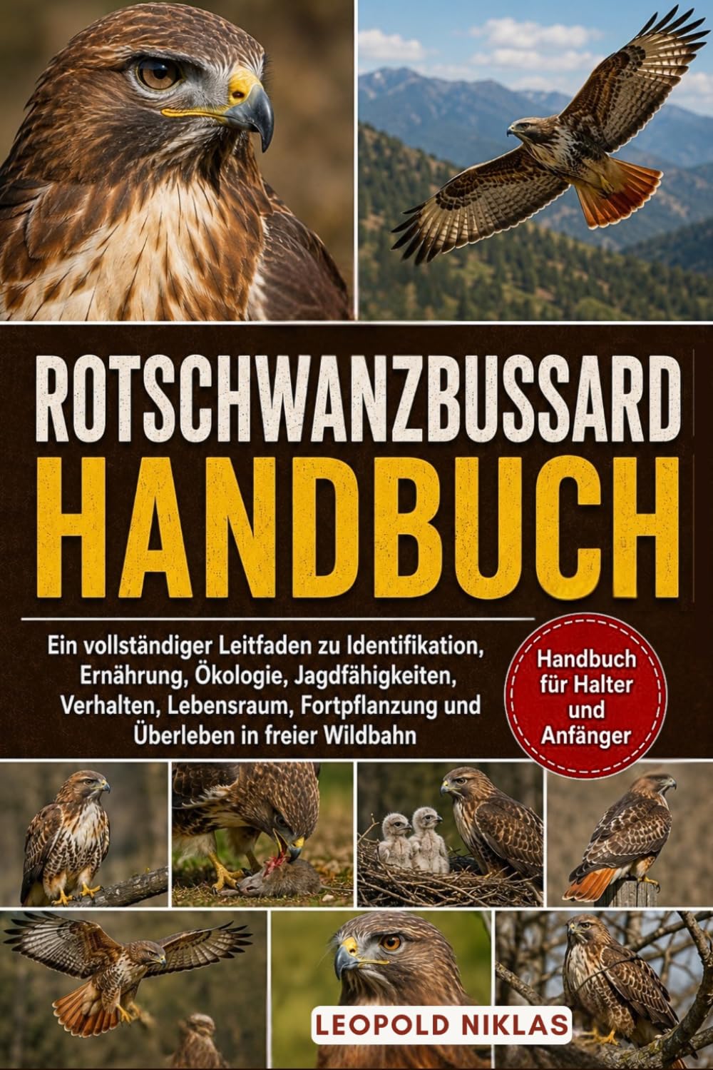 ROTSCHWANZBUSSARD-HANDBUCH: Ein vollständiger Leitfaden zu Identifikation, Ernährung, Ökologie, Jagdfähigkeiten, Verhalten, Lebensraum, Fortpflanzung und Überleben in freier Wildbahn