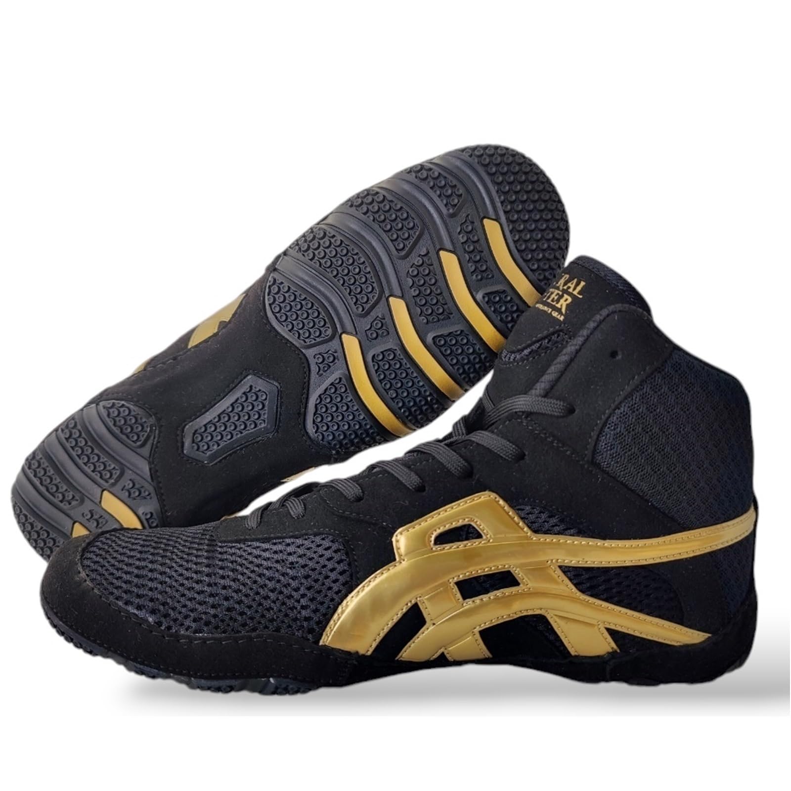 Scarpe Wrestling Lotta Libera Boxe MMA Fitness Leggere Flessibili in Pelle vegana Wrestling Shoes