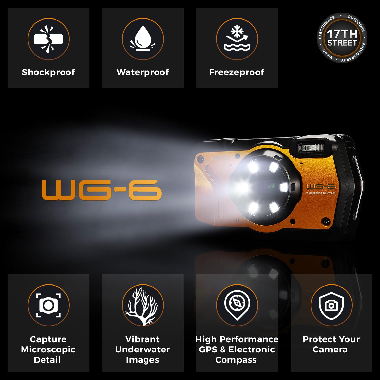 Amazon.com : RICOH WG-6 Versatile 20MP Digital Camera with Durable