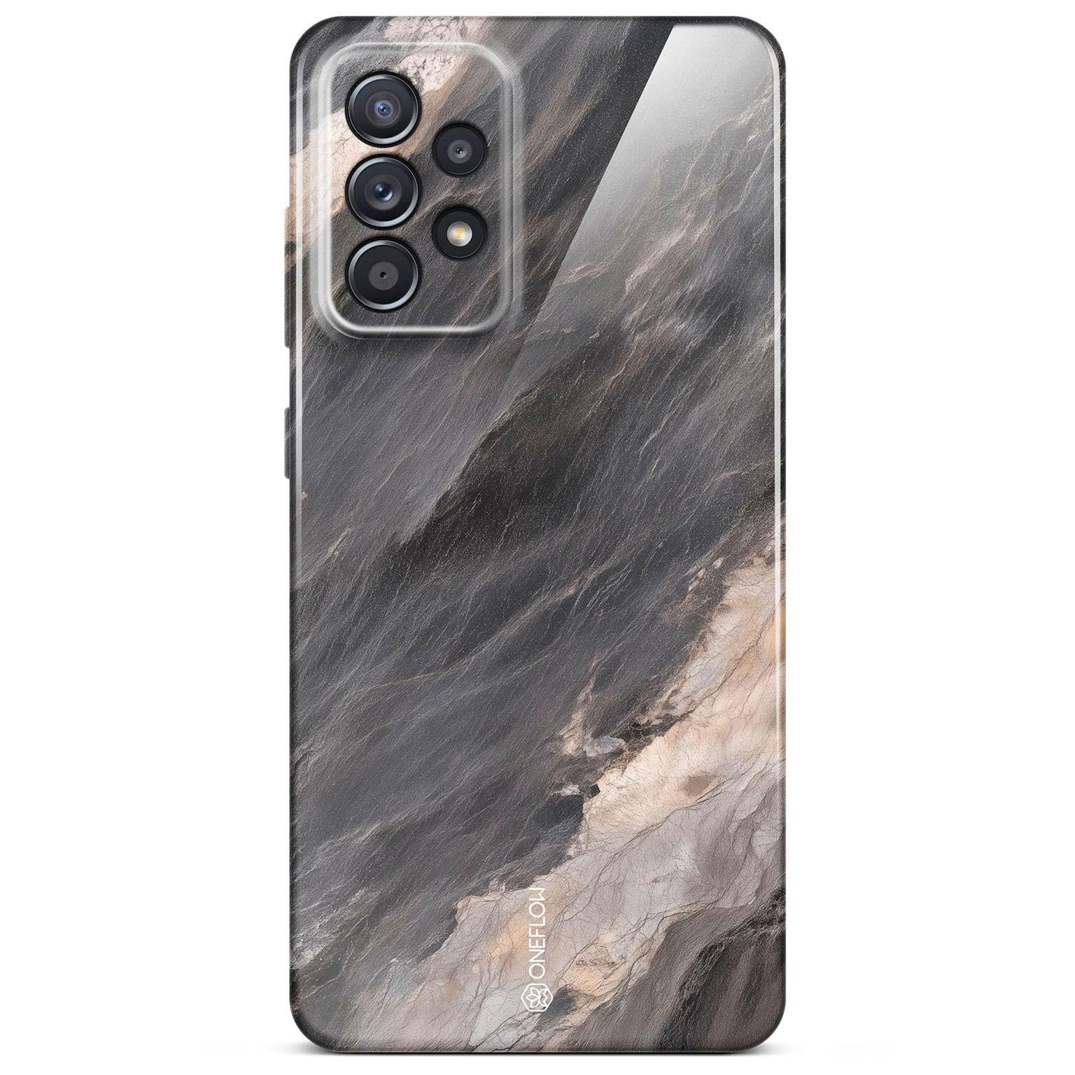 Coque marbre gris Samsung A52s 5G ONEFLOW Bliss rigide et scintillante - 8