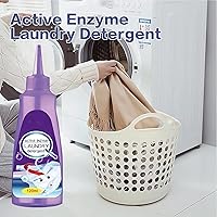 Vista 2 de Removedor de manchas de ropa activa enzima, limpiador de manchas de ropa, natural, no tóxico, ampliamente aplicable para alfombras de enzimas
