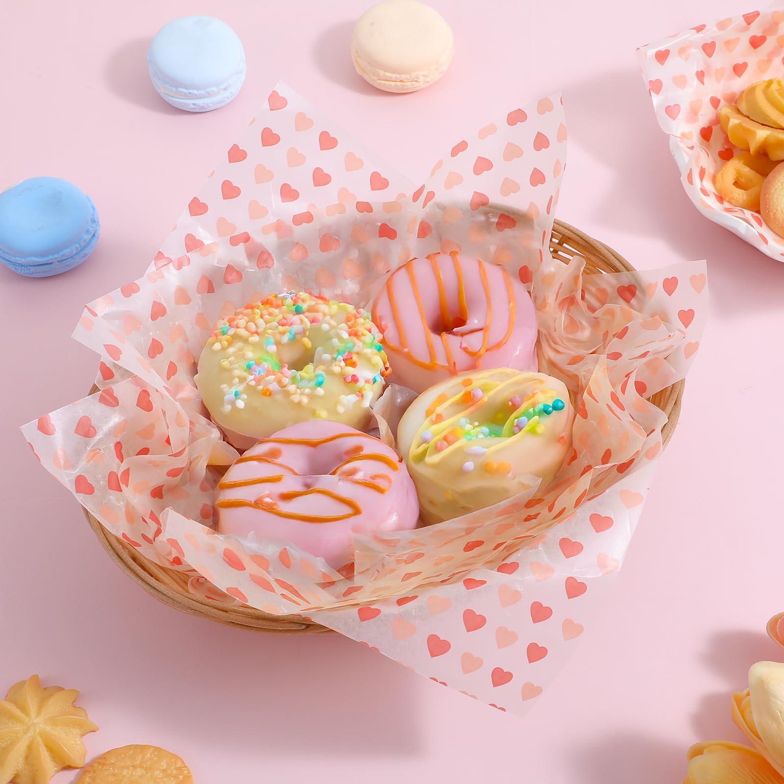 50PCS Wax Paper Sheets, Food Wrapping Paper, Food Basket Liners - Image 5