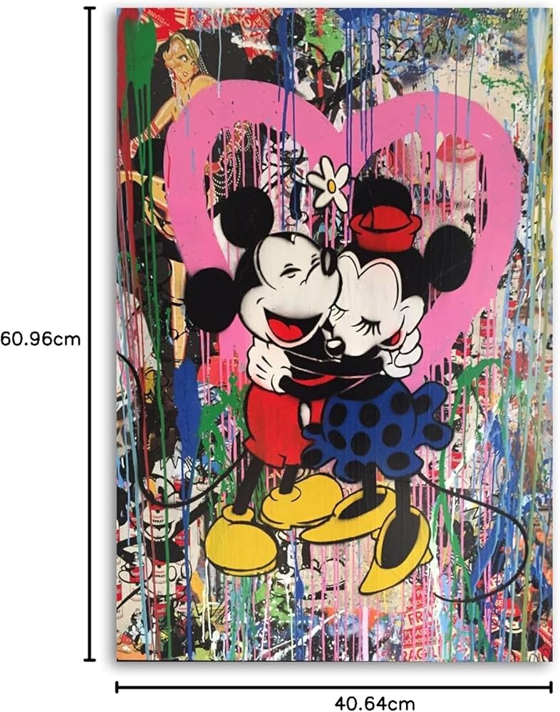 超美品】BAIT x David Flores ミッキーマウス キャンバスアート 超美品】BAIT x David Flores ミッキーマウス キャンバス