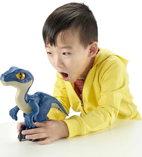 Miniatura 8 de Jurassic World Fisher-Price Imaginext Camp Cretaceous T.rex XL, figura de dinosaurio extragrande para niños preescolares de 3 a 8 años
