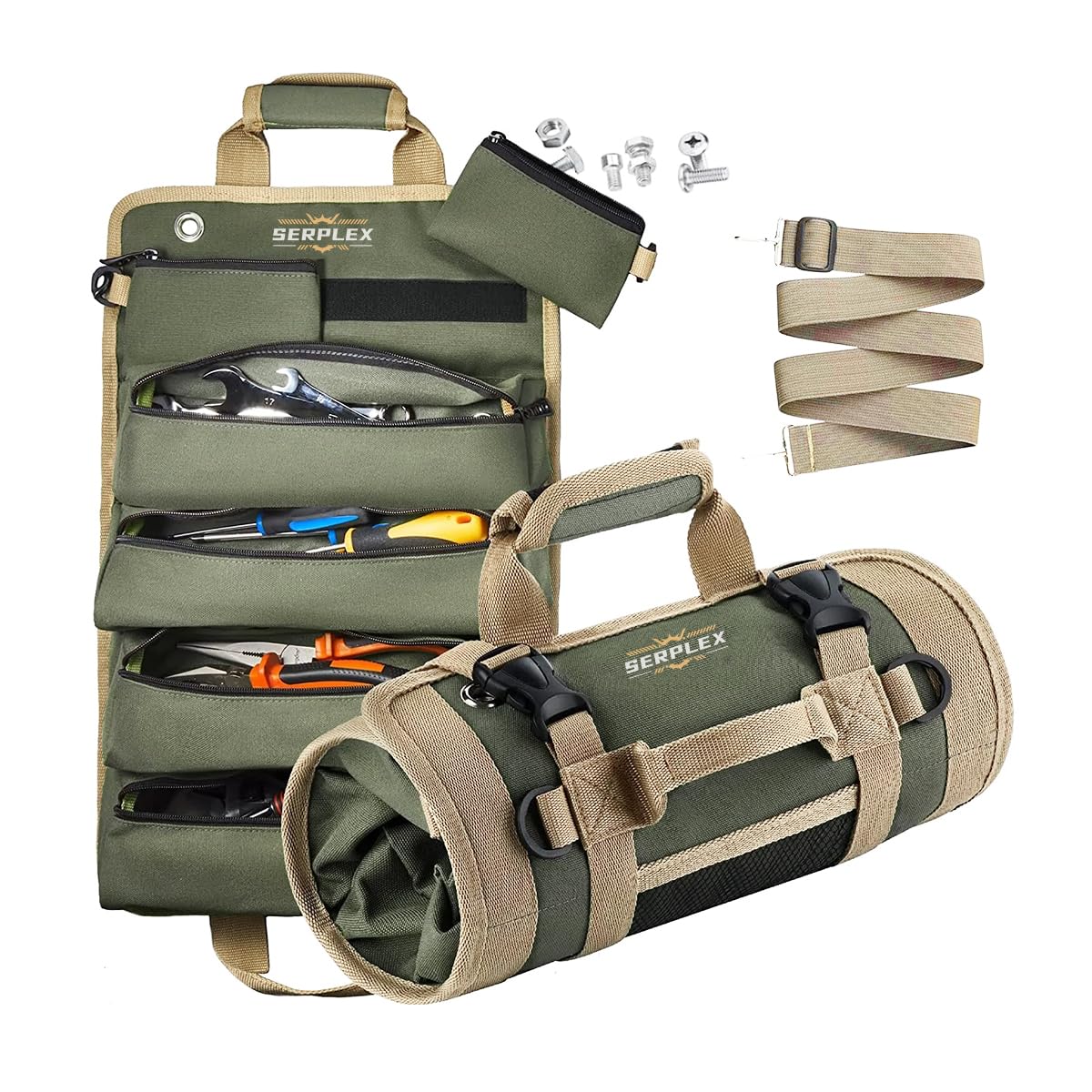 See full amazon price history chart for Serplex® 900D Tool Bag Portable Roll Up Tool Bag with Handle & Shoulder Strap Multi Compartment Tools Bag with Detachable Zipper Pouch, Multi-Purpose Tool Organizer for Technicians/Mechanics(No Tools) Serplex® 900D Tool Bag Portable Roll Up Tool Bag with Handle & Shoulder Strap Multi Compartment Tools Bag with Detachable Zipper Pouch, Multi-Purpose Tool Organizer for Technicians/Mechanics(No Tools) (B0D6RHQH2T) Amazon Price History, Amazon Price Tracker