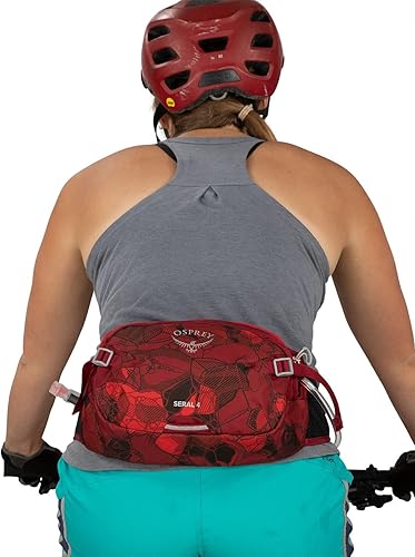 Miniatura 5 de Osprey Seral - Riñonera unisex para ciclismo (4 litros) con depósito hidráulico, color rojo clarete, talla única