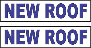 2-6x24 New Roof Real Estate Rider Sign Blue