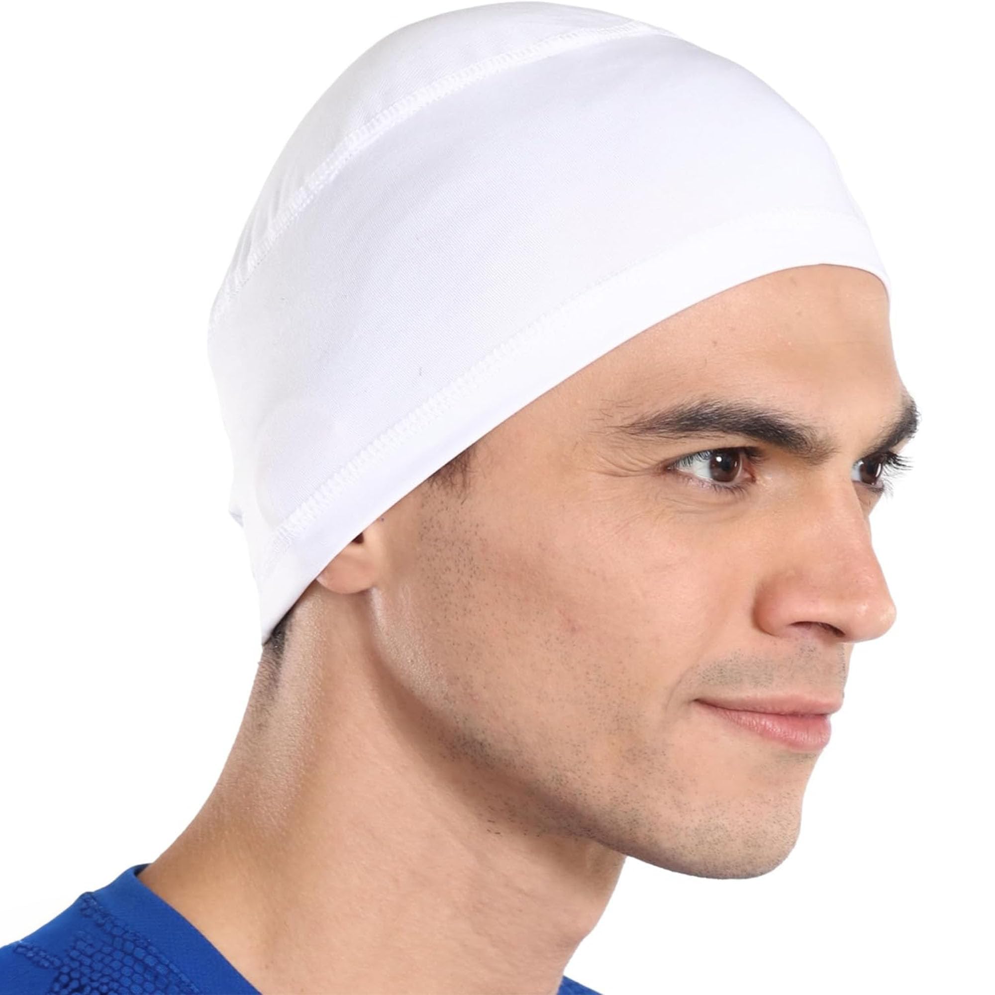 Cooling Skull Cap Helmet Liner for Men - Motorcycle, Cycling, Football Head Beanie & Hard Hat Liner - Sweat Wicking Skullcap