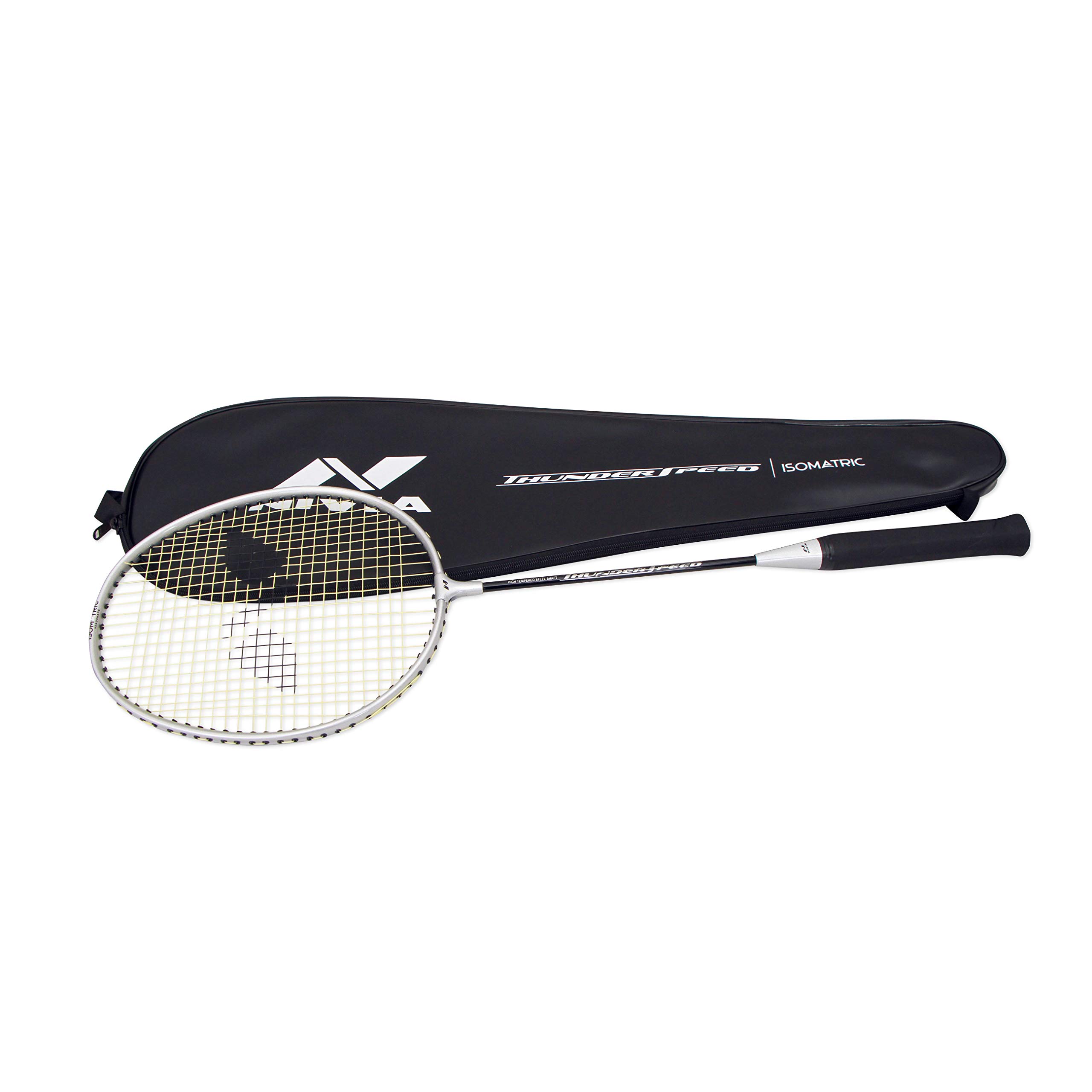 Nivia Thunder Speed Aluminium Badminton Racket (Black/Silver