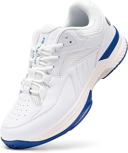 FitVille Men‘s Wide Pickleball Shoes All Court Tennis Shoes with Arch Support for Plantar Fasciitis