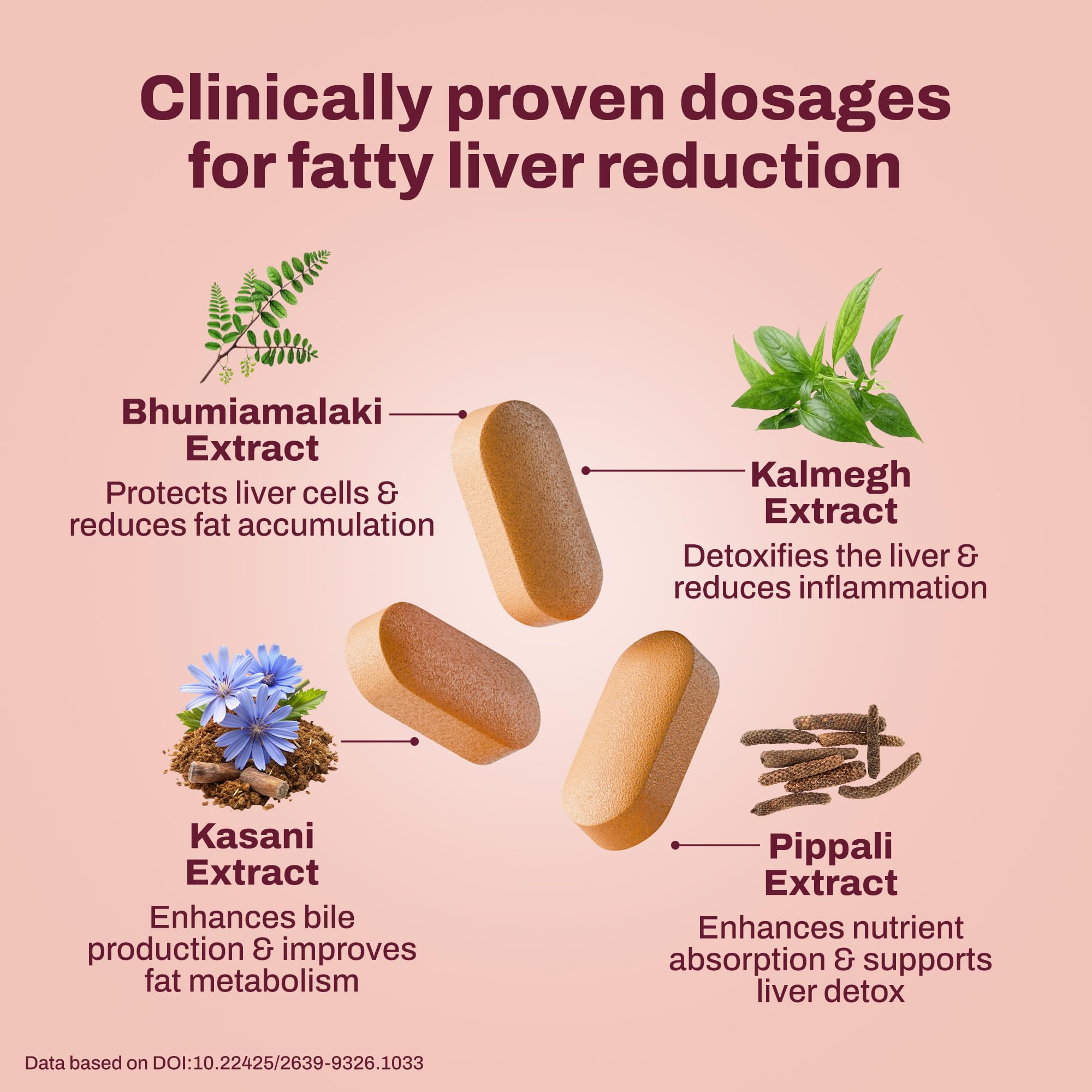 three60+ Advanced Liver Support Tablets | Daily Liver Detox & Fatty Liver Care | Clinically Proven Formula with Bhumiamalaki, Kalmegh & Kasani | Supports Liver Health & Alcohol Detox | 60 Tablet (Pack of 2) 4
