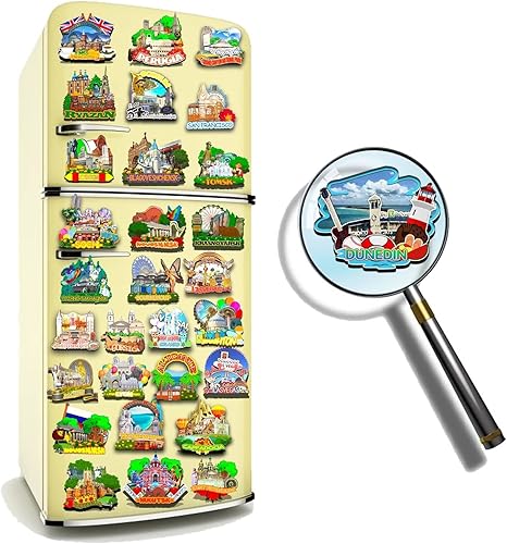 Miniatura 4 de Imán de madera para nevera Dunedin Florida, Estados Unidos, monumentos 3D, recuerdos coleccionables, decoración hecha a mano, 1472