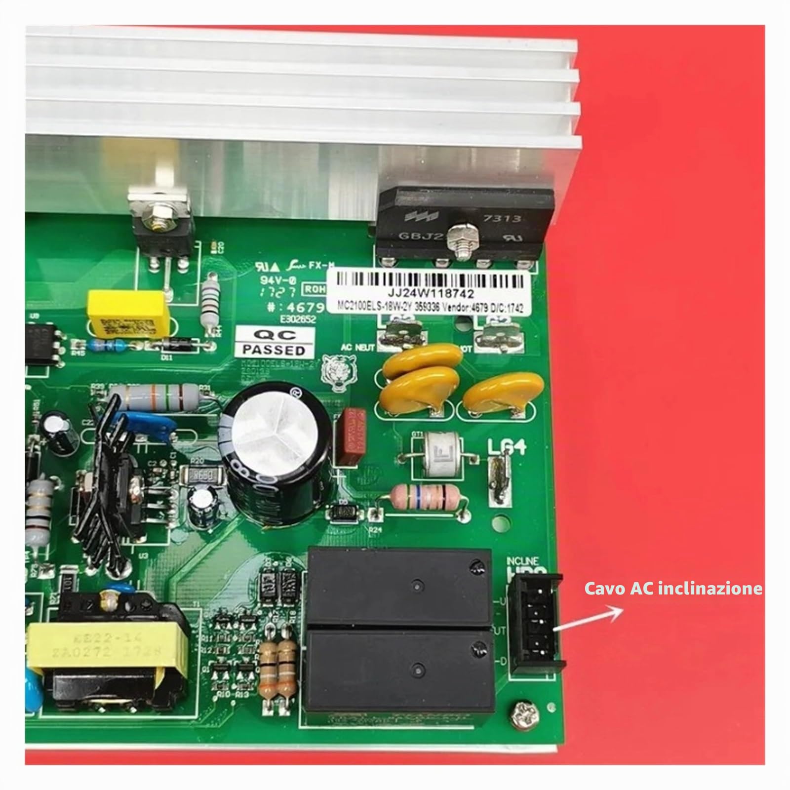 Controller Motore Tapis Roulant MC2100ELS-18W 2Y ZY Scheda di Alimentazione Scheda di Controllo Inferiore. Compatibile con Icon PROFORM Nordic Track NordicTrack(Original New Version)