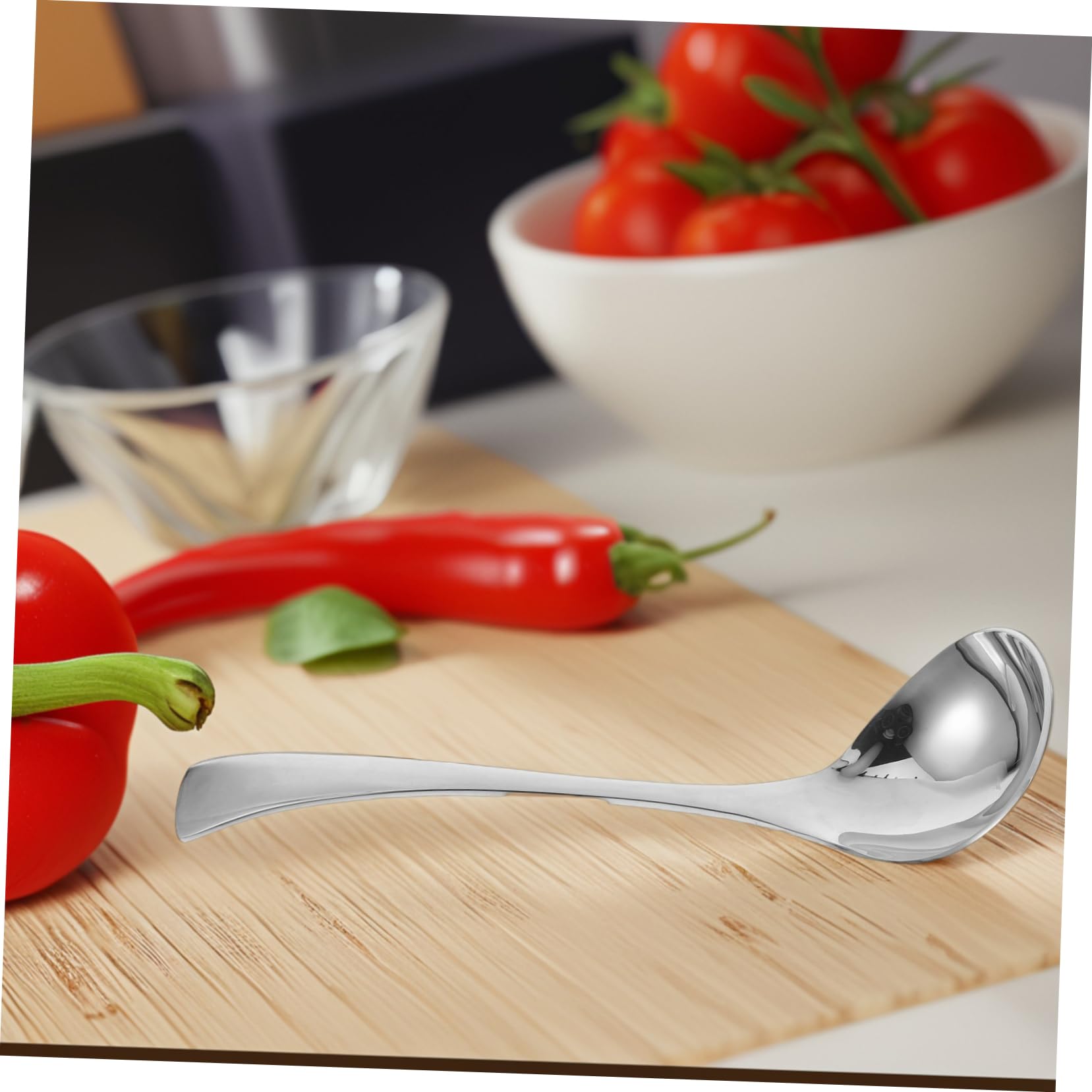MAGICLULU 2stücke Edelstahl Suppenkelle Mit Langem Griff Schöpfkelle Für Suppe Sauce Und Bratensoßen Servierkelle Für Küche Und Restaurant Robuste Metallkelle Für Täglichen Gebrauch