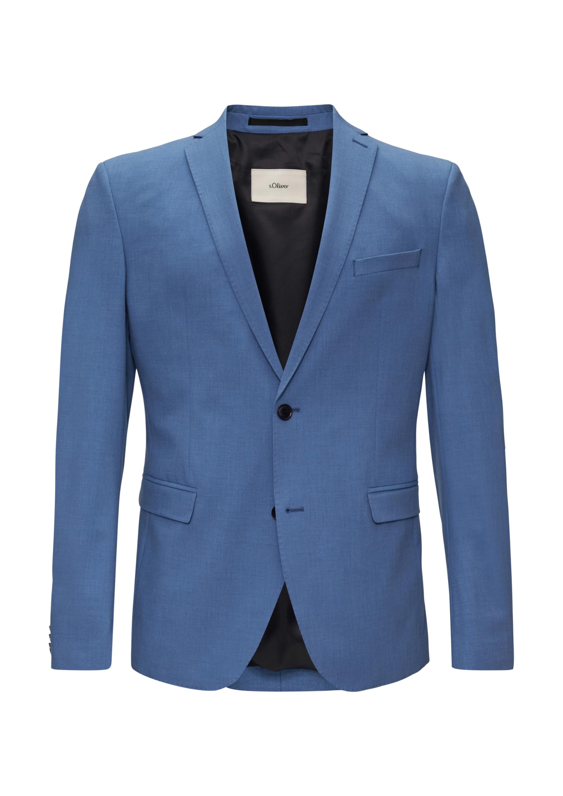 s.Oliver Herren Indoor-Sakko – Slim Fit, Superstretch, Woll-Optik