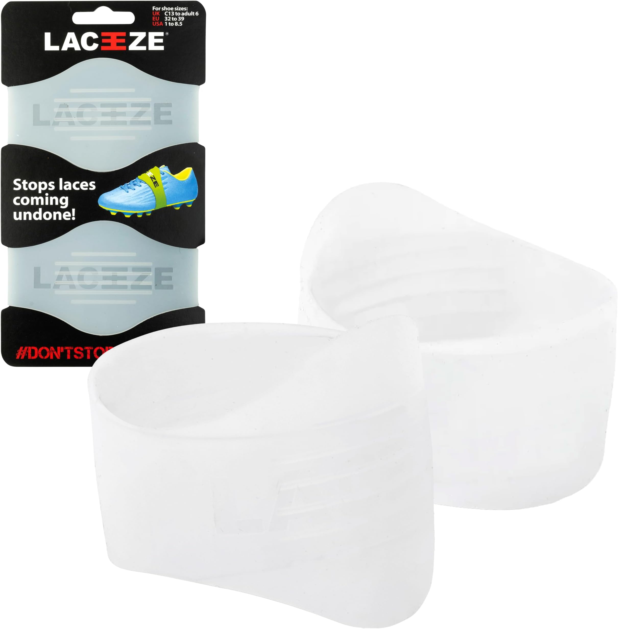 – – As Seen on Dragons' Den – Ribbed Technology – Secure Laces, Prevents Unraveling, Fits Shoe Size UK 6.5+, Ideal for Sports Shoes, Football, Rugby, Hockey