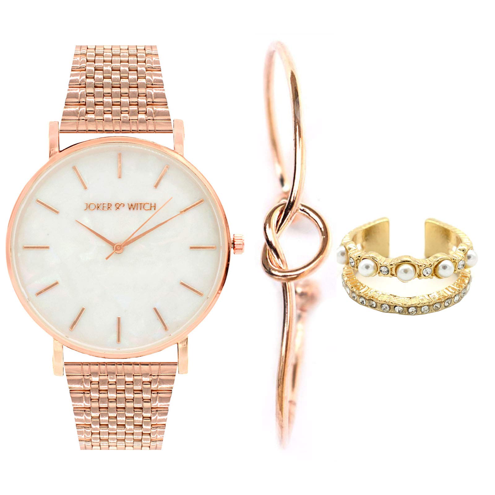 Joker & Witch Lovie-Dovie Rosegold Love Triangle for Women (B08PSKKWF6) Amazon Price History, Amazon Price Tracker