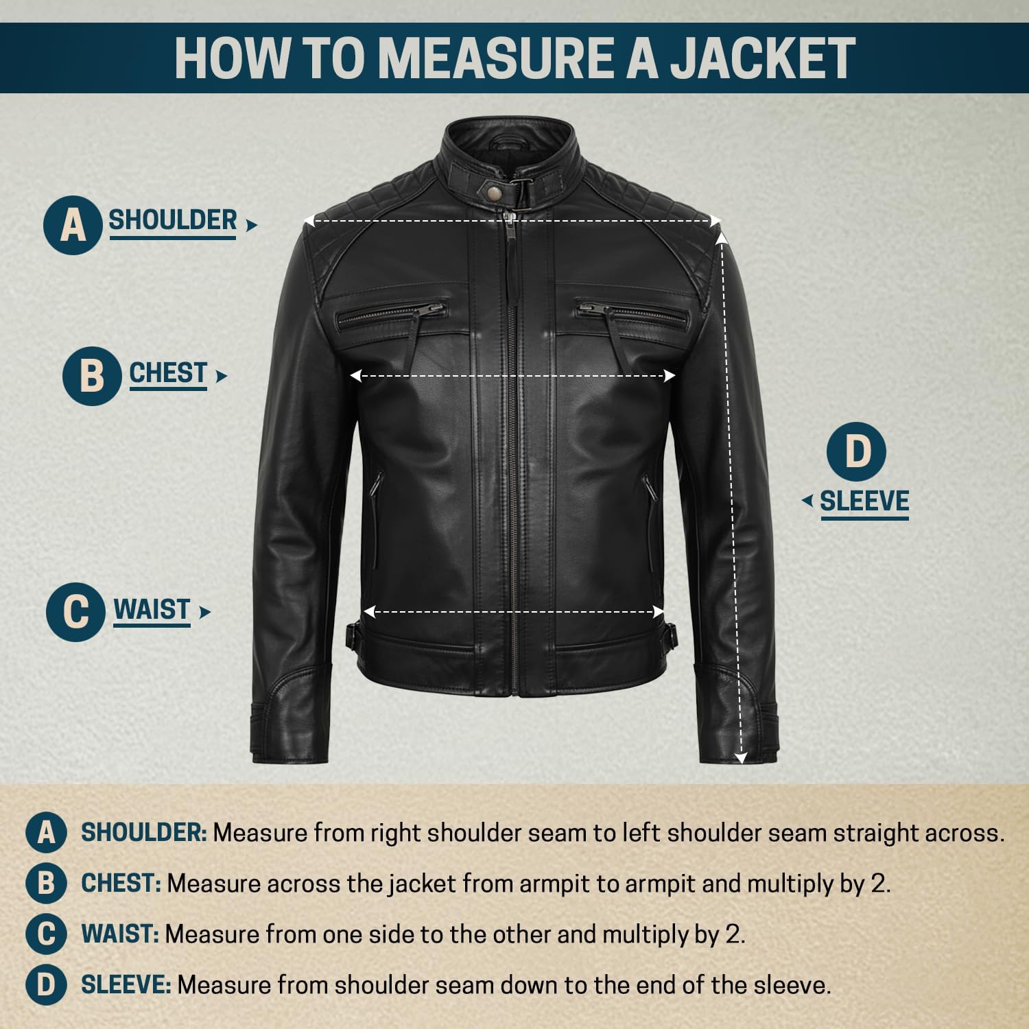 Mens Peacoat Winter Wool Jacket - Double Breasted Wool Coat Black/Navy Blue - Image 5