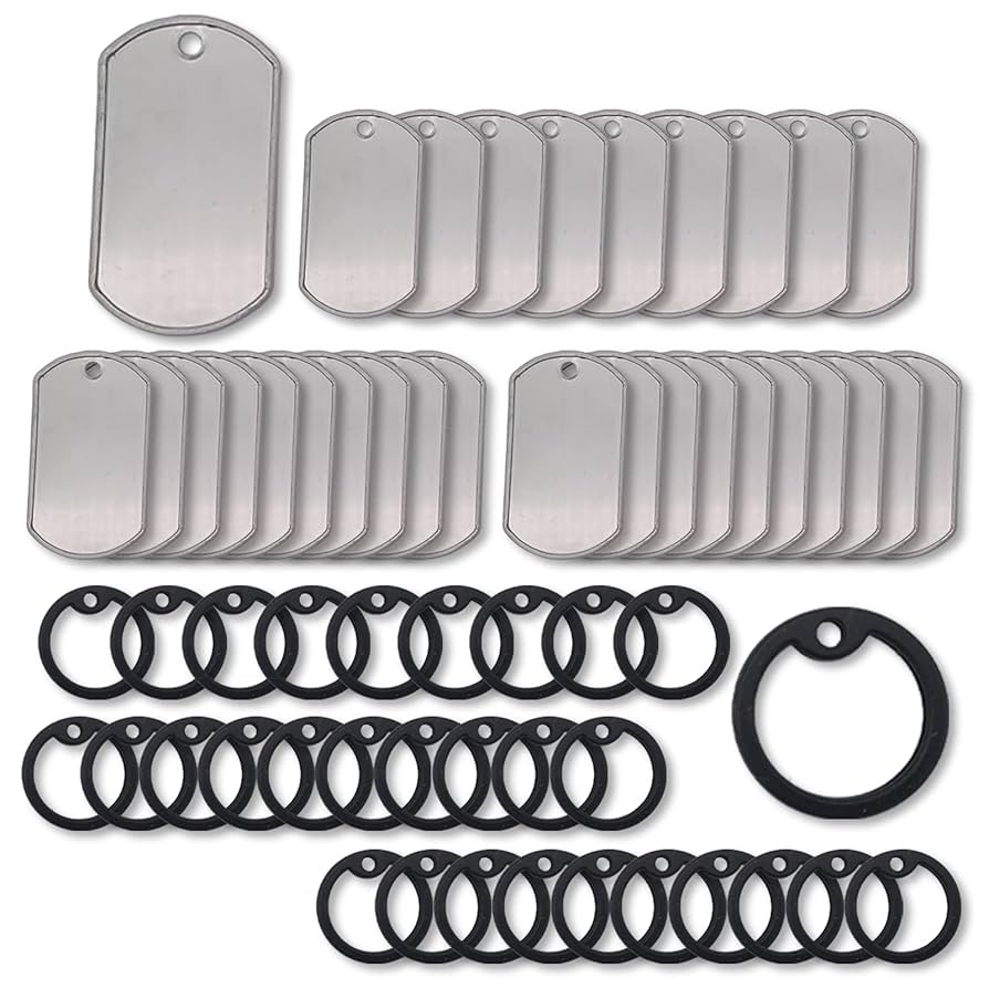 Amazon.co.jp: nijimomo ドッグタグ サイレンサー セット