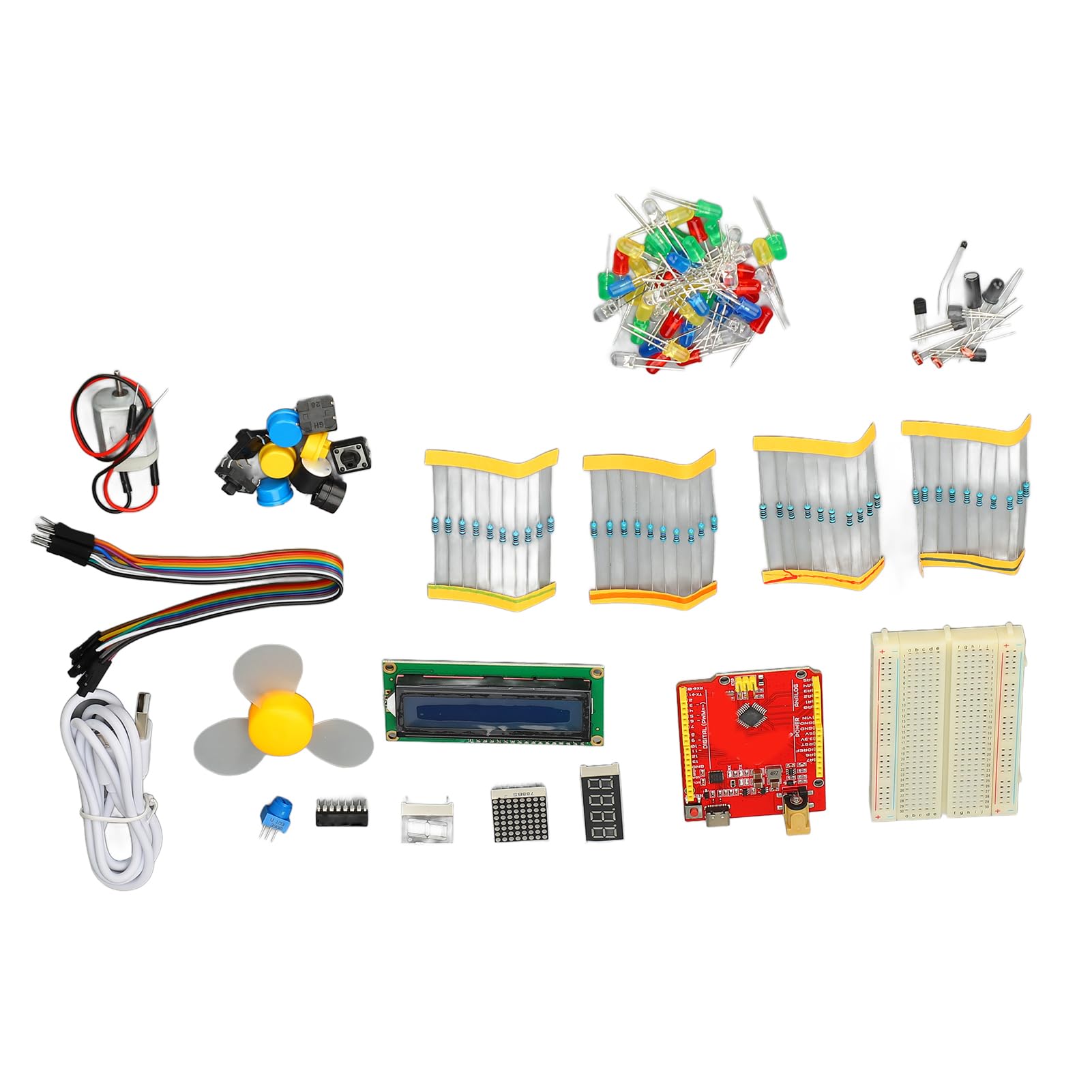 Generic Kit Completo di Programmazione Fai-da-te per Scratch e Mixly con LED e Sensori per Studenti e Hobbisti Plastica ABS
