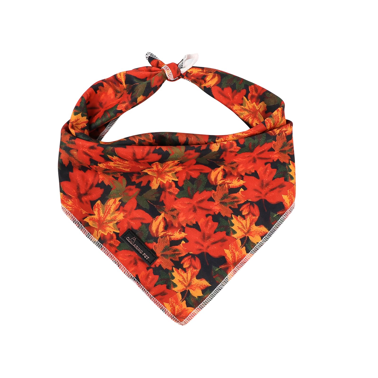 ARING PET Fall Dog Bandanas, Autumn Maple Leaf Triangle Scarf for Small Medium Large Boy Girl Dogs-Size L — image 1