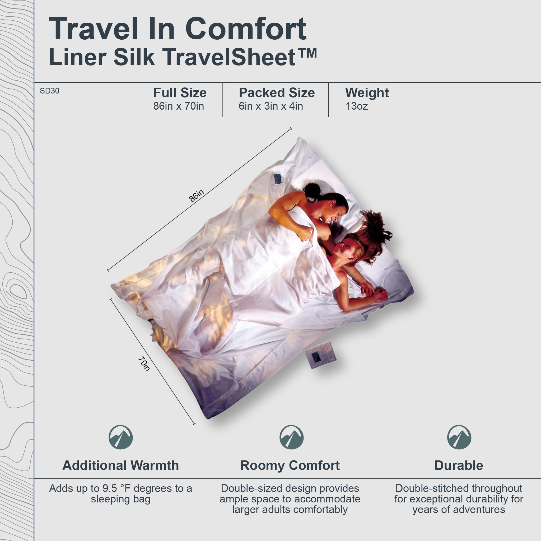 Cocoon Silk Double TravelSheet