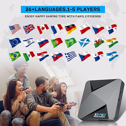 Miniatura 6 de Super Console X2 PRO Retro Game Console with 100,000+Games,Video Game Console with EmuElec 4.5Android 9.0CoreE,4K HD Emulator Console Compatible