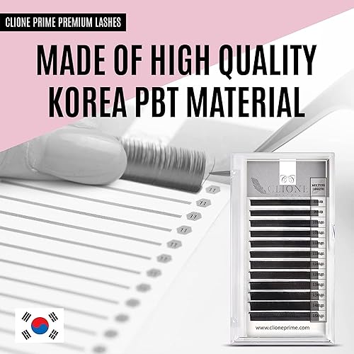 Miniatura 4 de Extensiones de pestañas  0.03 C Curl Extensiones de pestañas 0.315-0.591 in Longitud mixta Extensiones de pestañas Extensiones de pestañas Mega