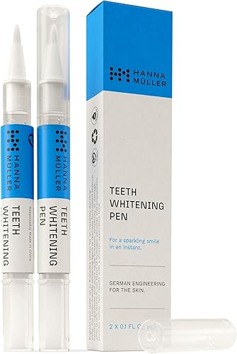 Bolígrafo blanqueador de dientes, blanco instantáneo en 4 semanas, removedor de manchas de dientes y refresca el aliento, 2 x 0.1 onzas líquidas