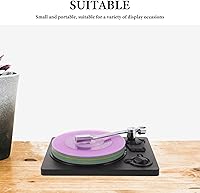 Vista 5 de BETOOKY 1 Set Vinyl Coasters: Record Coasters for Drinks - Vinyl Record Tableware Mats Music Decors for Party Home Restaurant Desk Accessories
