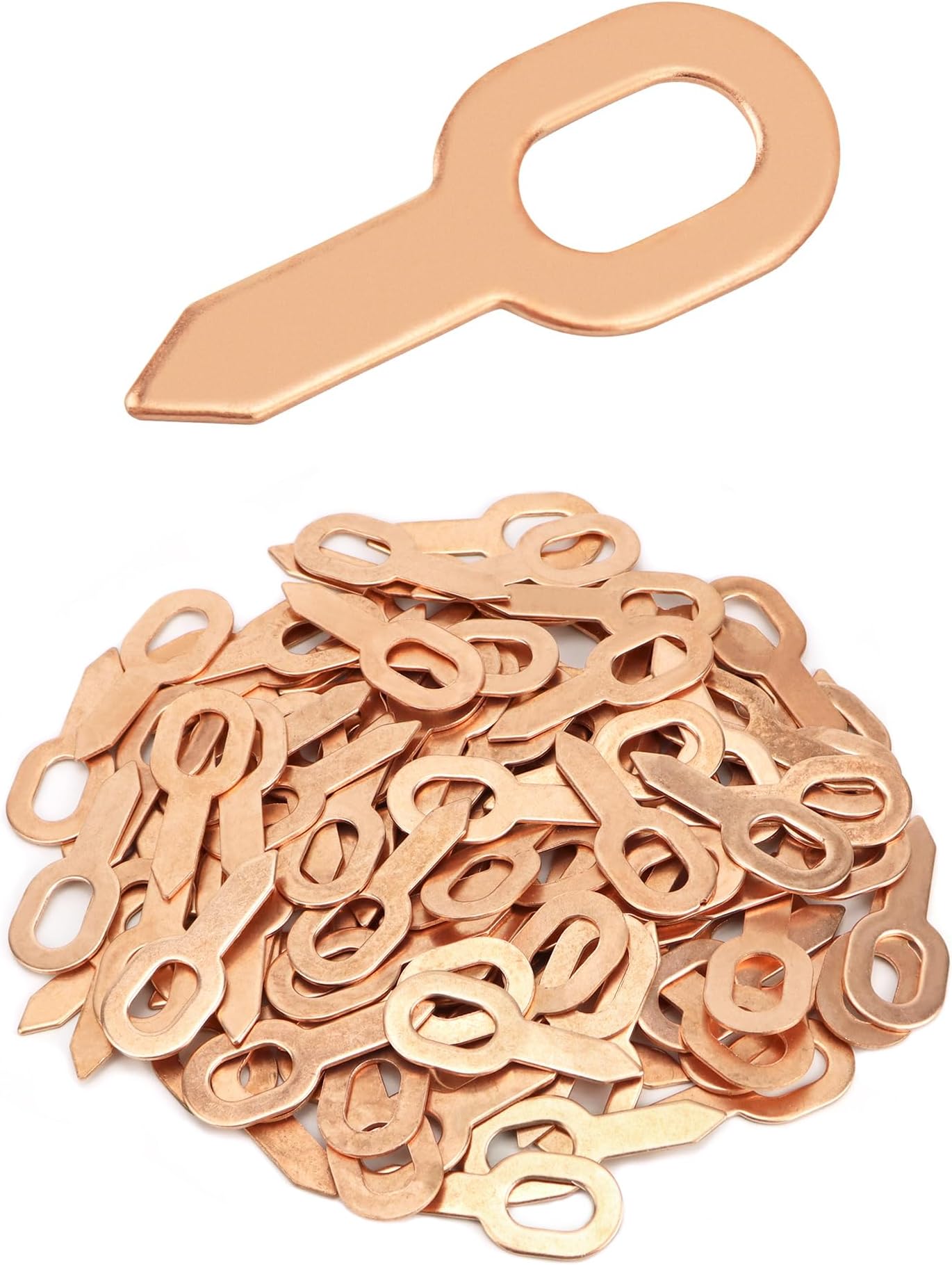 QWORK Dent Puller Rings, 100 Pcs Dent Pulling Straight Washer, Metal Shrink Repair Tool for Panel Welder Spot Welding Machine Consumables