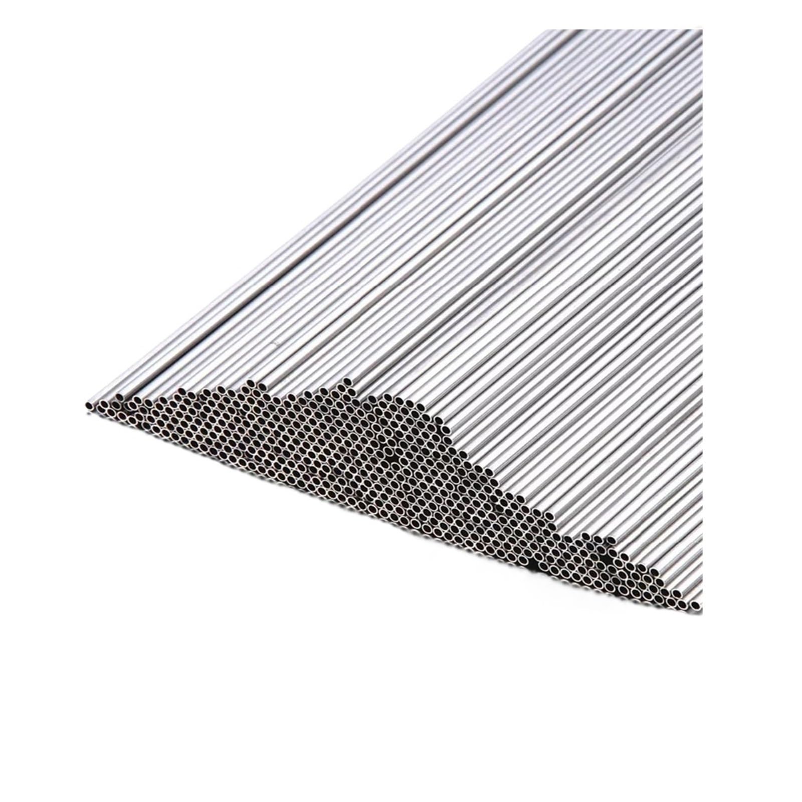 Steel Pipe Aluminium Pipe 2.5mm Thickness 7-60mm OD Straight 300mm 500mm Long Round for Construction(300mm,OD 20 x ID 15mm)