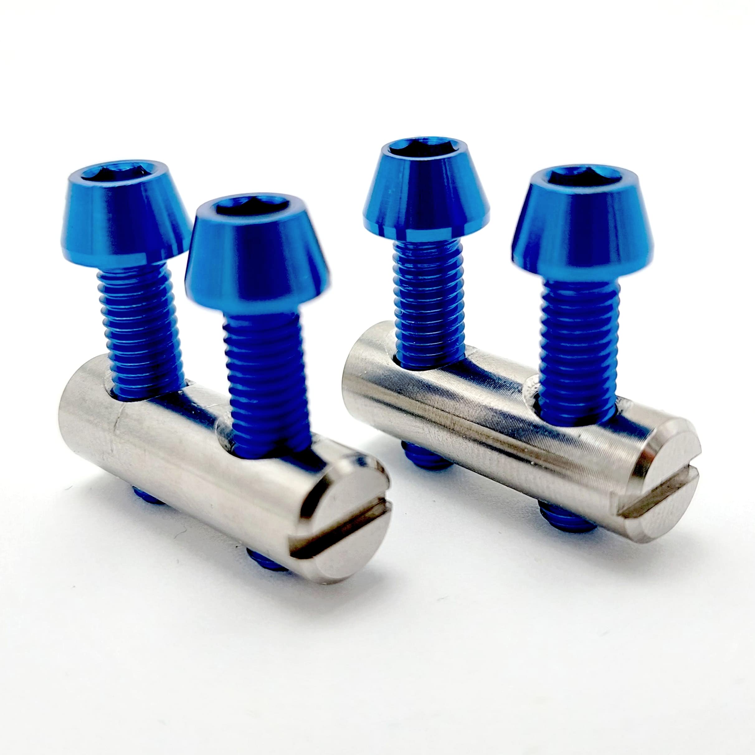 Morsetti A Forcella Blu 4,3mm &ndash; Confezione Da 25 Pezzi &ndash; Per Bulloni/viti Da 4mm