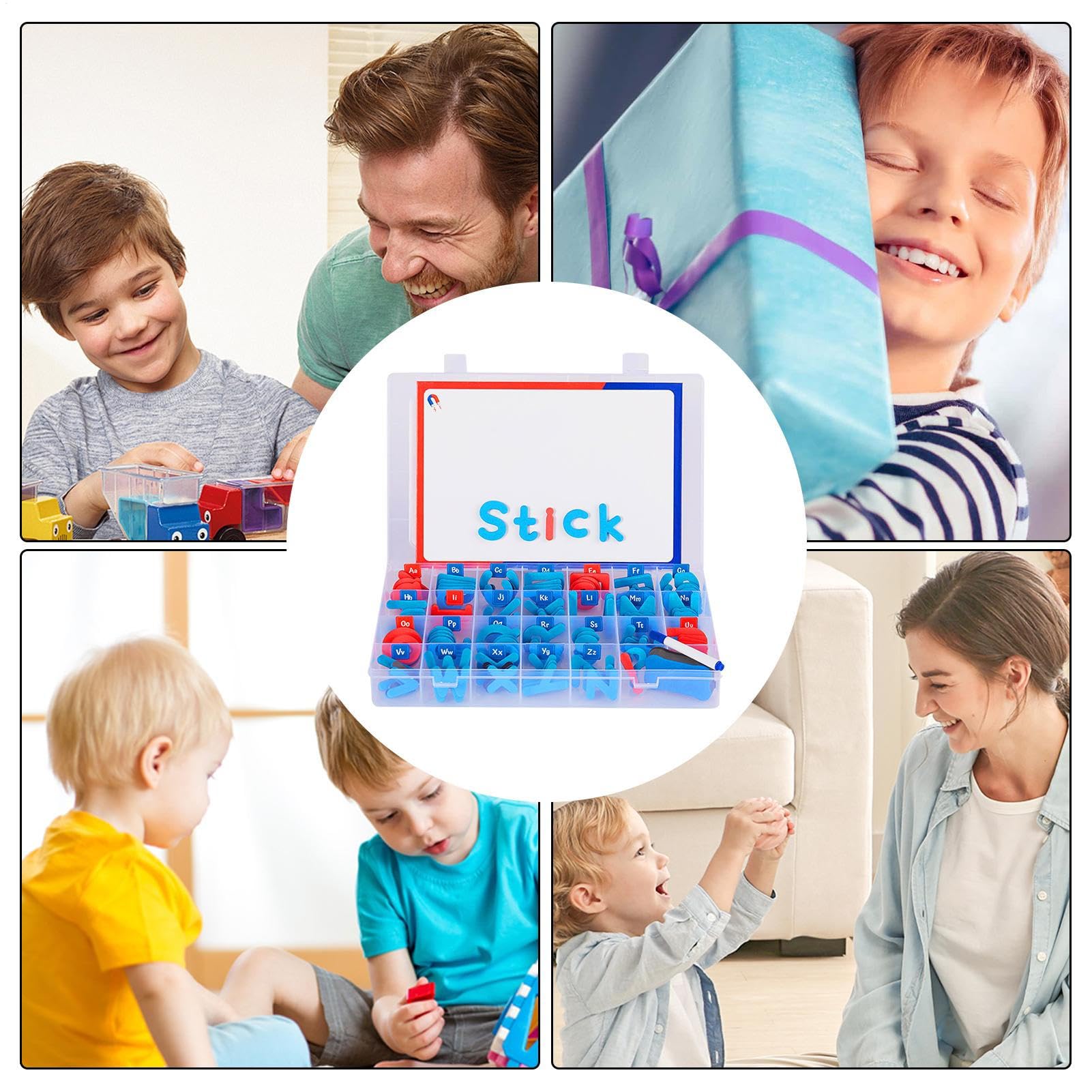 Kit Magnetico – Set Di Lettere | Magnetico per Sala Da Camera, Parti di apprendimento Ortografia Colorate, Educativo | Strumento Di Insegnamento per D