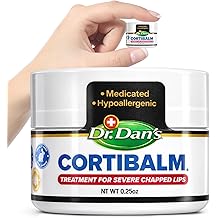 Dr. Dan's Cortibalm Jar - 1 Pack - for Dry Cracked Lips - Healing Lip Balm Jar for Severely Chapped Lips - Designed for Men, Women and Children -