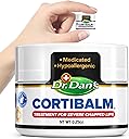 Dr. Dan's Cortibalm Jar - 1 Pack - for Dry Cracked Lips - Healing Lip Balm Jar for Severely Chapped Lips - Designed for Men, Women and Children -