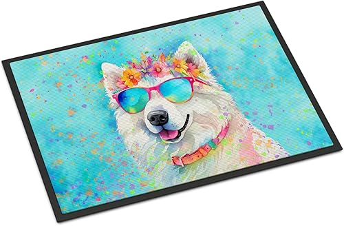 Miniatura 7 de Caroline's Treasures DAC2564JMAT Siberian Husky Hippie Dawg Indoor or Outdoor Mat 24x36 Front Door Mat Indoor Outdoor Rugs for Entryway, Non Slip